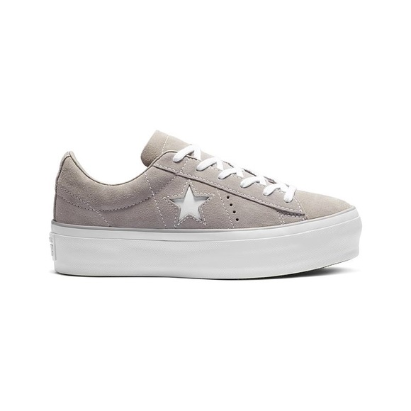 converse beige platform